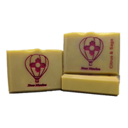 By Robin Creations Citrus & Sage Hand Painted New Mexico Balloon Fiesta Artisan Bar Soap Bar Soap