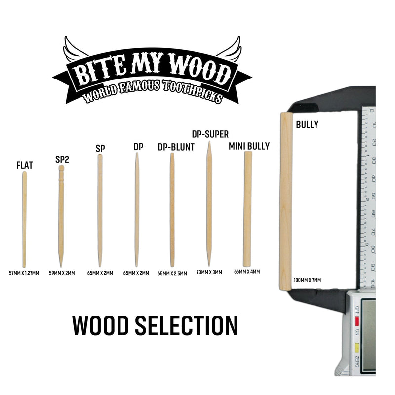 BiteMyWood Flavored Birchwood Toothpicks Variety Pack, 21-Count Resealable Bags Beauty & Personal Care - Nasal & Oral Care - Dental Floss & Picks White Smoke Get All 5,Cinnamon,Cinnamint,Eucalyptus,Mint,Wintergreen