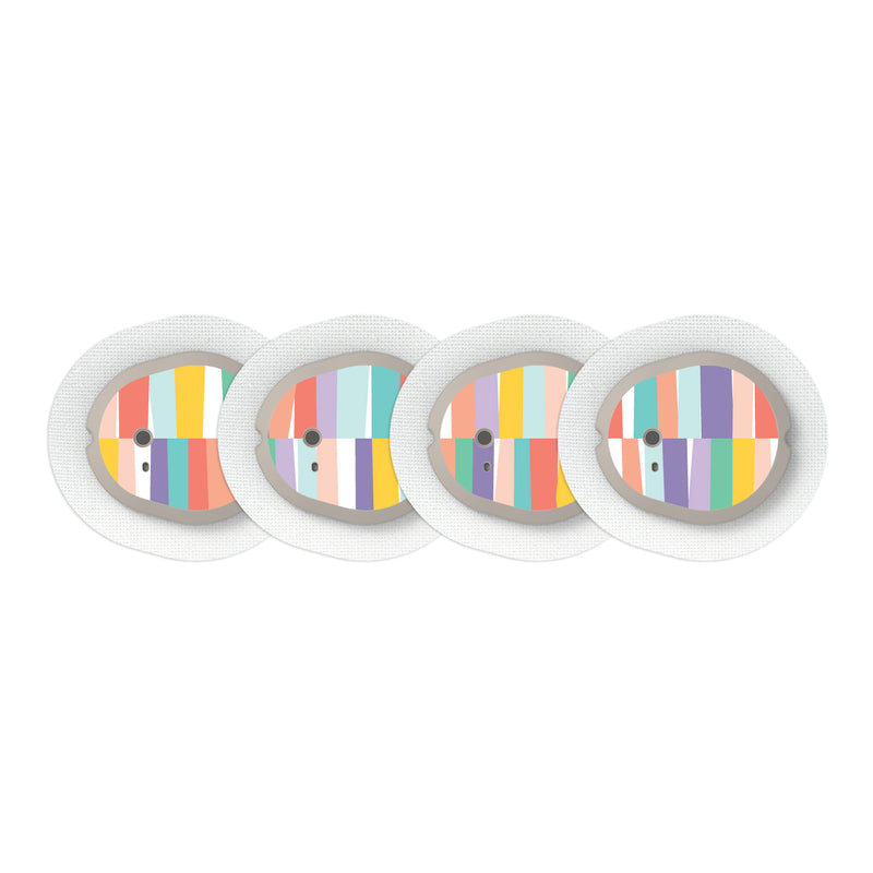 Peelz All Sortsa Stripes DEXCOM G7 and Stelo Transmitter Peelz/Stickers
