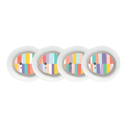 Peelz All Sortsa Stripes DEXCOM G7 and Stelo Transmitter Peelz/Stickers