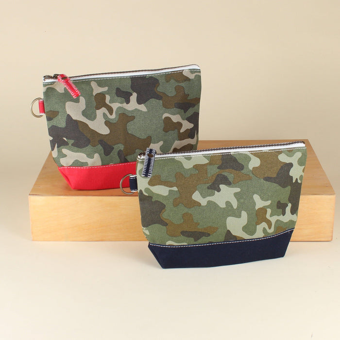 All In Zip Top Pouch in Venture Camo Print by ShoreBags