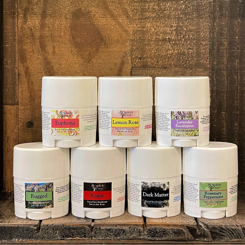 Soaplicity Travel Size Mini Deodorants Deodorant