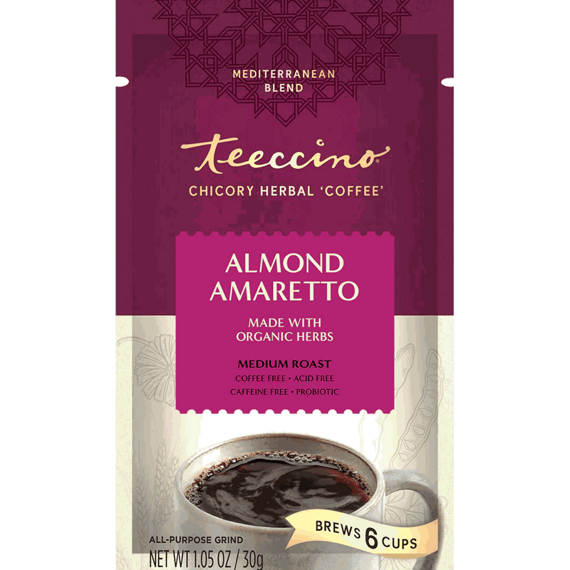 Teeccino Almond Amaretto Chicory Herbal Coffee Herbal Coffee