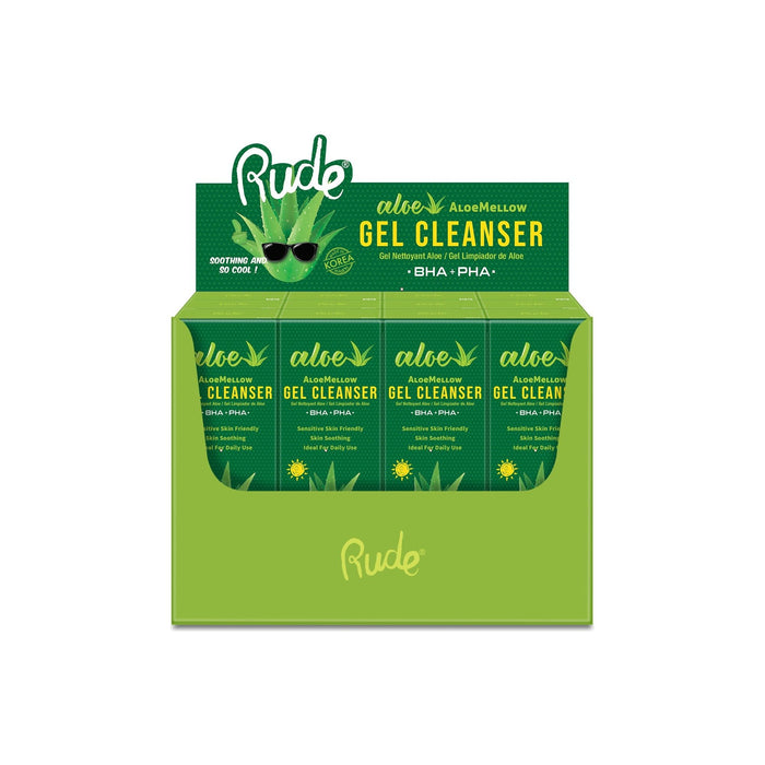Rude Cosmetics - Rude Cosmetics - AloeMellow Gel Cleanser Paper Display, 12pcs