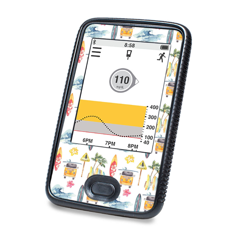 Peelz Aloha Surf Designed for DEXCOM G6 Touchscreen Receiver Peelz/Stickers