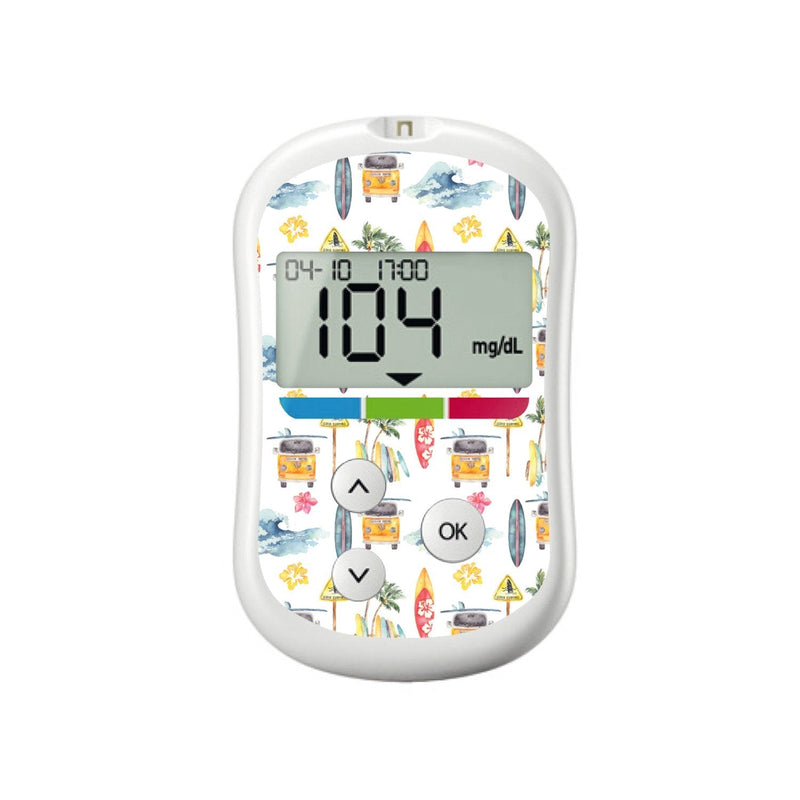 Peelz Aloha Surf for OneTouch Verio Flex Glucometer Peelz/Stickers