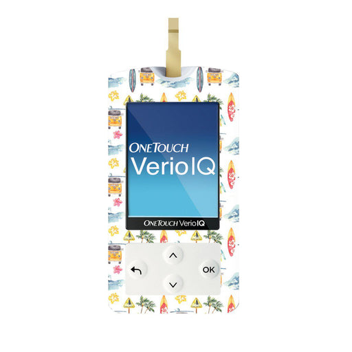 Peelz Aloha Surf for OneTouch Verio IQ Glucometer Peelz/Stickers