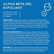 DCL Skincare Alpha Beta Gel Exfoliant Bottle