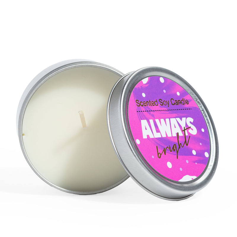 Lizush Trio of Tin Soy Candle - Scented with Bergamot and Lavender Essential oils