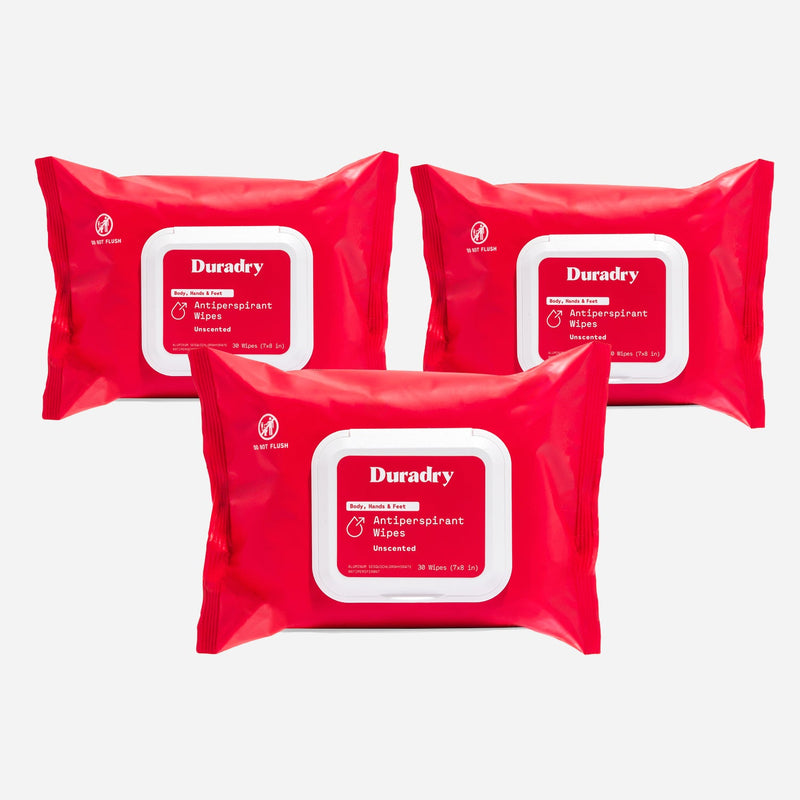 Duradry Whole Body Antiperspirant Wipes