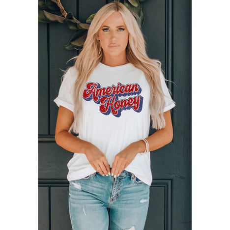 American Honey Cuffed Tee