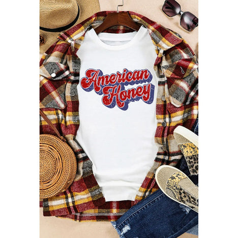 American Honey Cuffed Tee