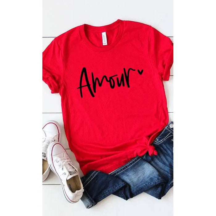 Amour Valentines Graphic Tee