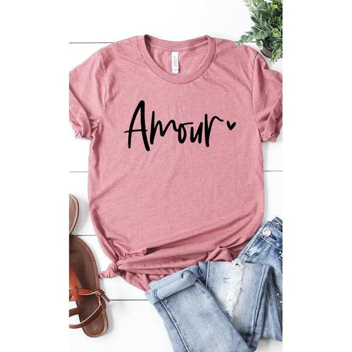 Amour Valentines Graphic Tee