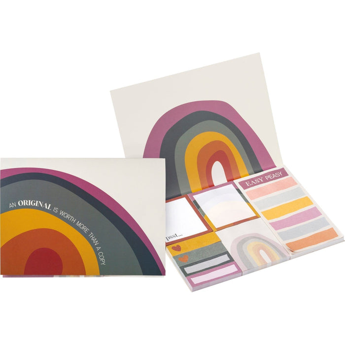 The Bullish Store - An Original Is Worth More Sticky Notes Folio | 480 Sheets | Rainbow Pride