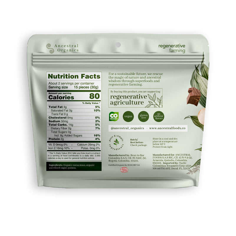 Ancestral Organics Organic Dark Chocolate Covered Quinoa