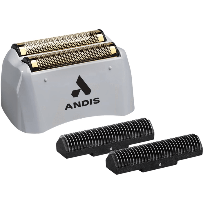Andis Profoil Lithium Titanium Cord/Cordless Shaver #17235 & Profoil Shaver Replacement Cutters And Foil
