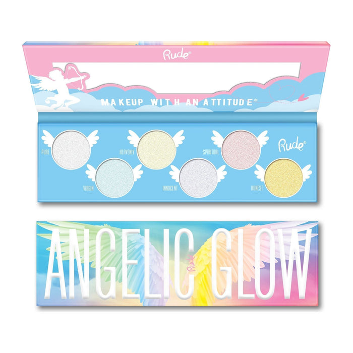 Rude Cosmetics - Rude Cosmetics - Angelic Glow Highlighter and Eyeshadow Palette