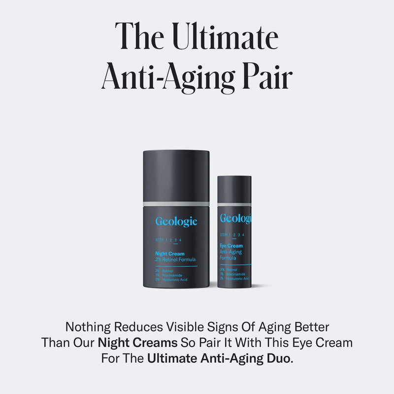 Geologie Eye Cream - Anti-Aging Formula Full Size Bottle