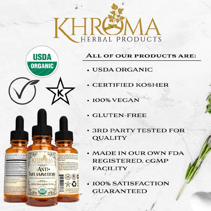 Khroma Herbal Products Organic Anti-Inflammatory Blend Supplements