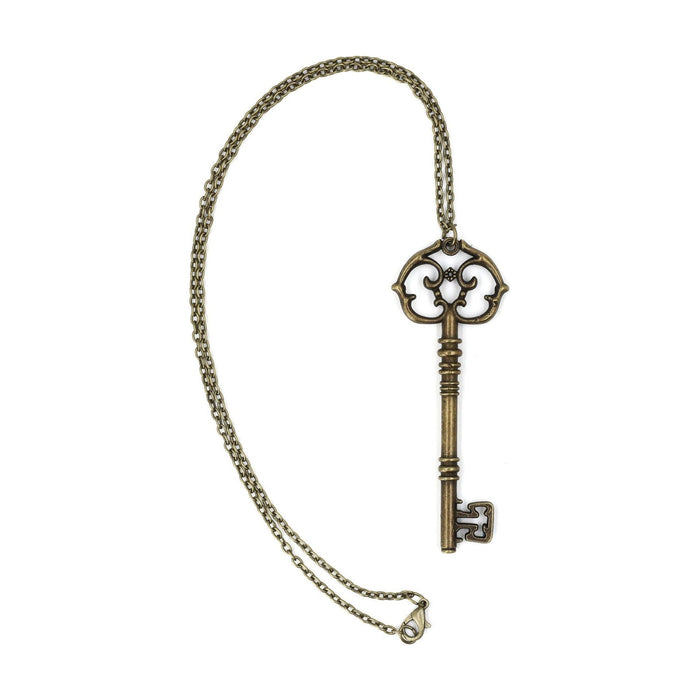 The Bullish Storeantique Key Pendant Necklace In Gift Box (Aged Brass Tone Or Silver)