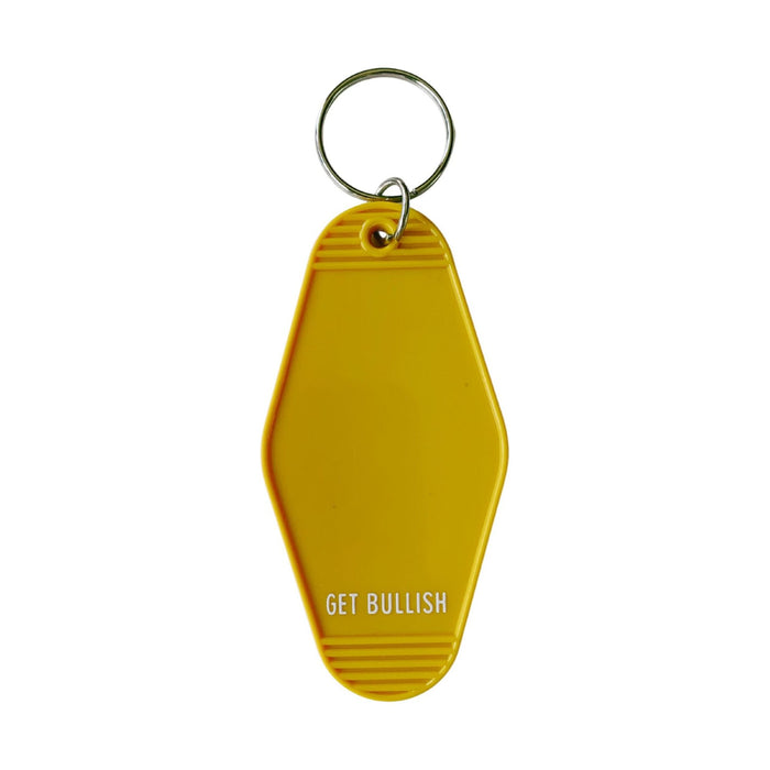 The Bullish Store - Anything Is A Superfood If It Makes You Feel Super Motel Style Keychain In Queso Gold