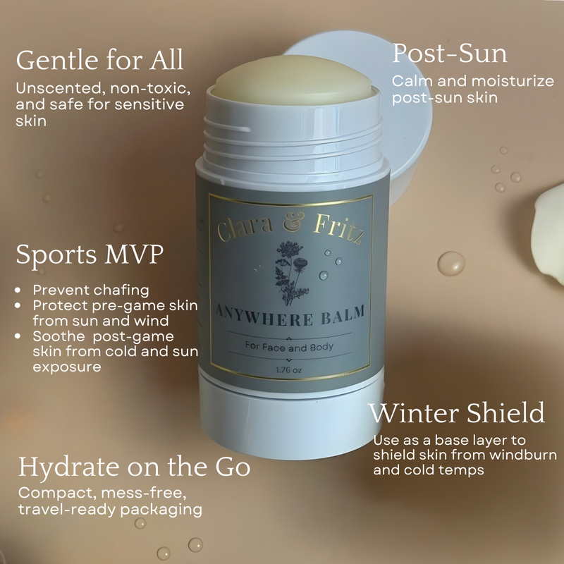 Clara & Fritz Tallow Shop Anywhere Balm for Face and Body Lotion & Moisturizer