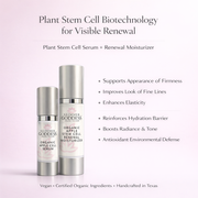 Glimmer Goddess® Organic Skin Care Cellular Renewal Duo – Apple Stem Cell Serum + Moisturizer Lotion & Moisturizer
