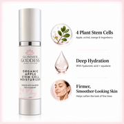Glimmer Goddess® Organic Skin Care Organic Apple Stem Cell Moisturizer – Anti-Aging Treatment Lotion & Moisturizer
