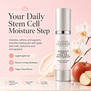 Glimmer Goddess® Organic Skin Care Organic Apple Stem Cell Moisturizer – Anti-Aging Treatment Lotion & Moisturizer