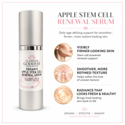 Glimmer Goddess® Organic Skin Care Organic Apple Stem Cell Anti-Aging Serum Serums