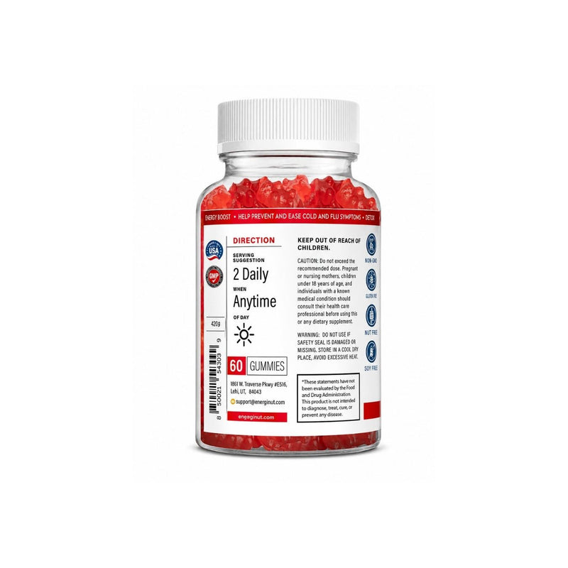Energi Nutrition Apple Cider Vinegar Gummies Gummy White Smoke