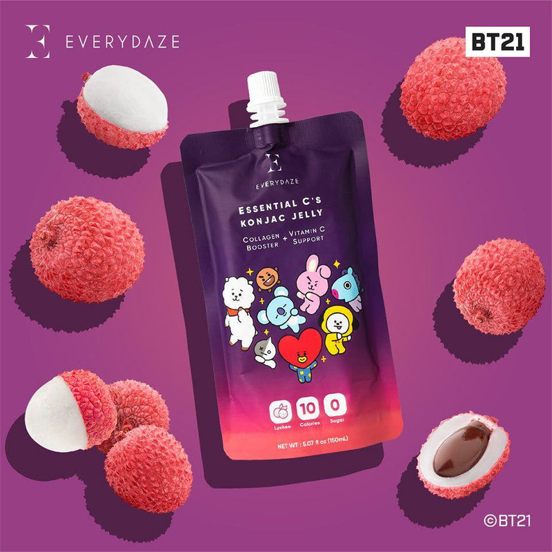 Masksheets EVERYDAZE with BT21: Essential C’s Konjac Jelly – Lychee Health