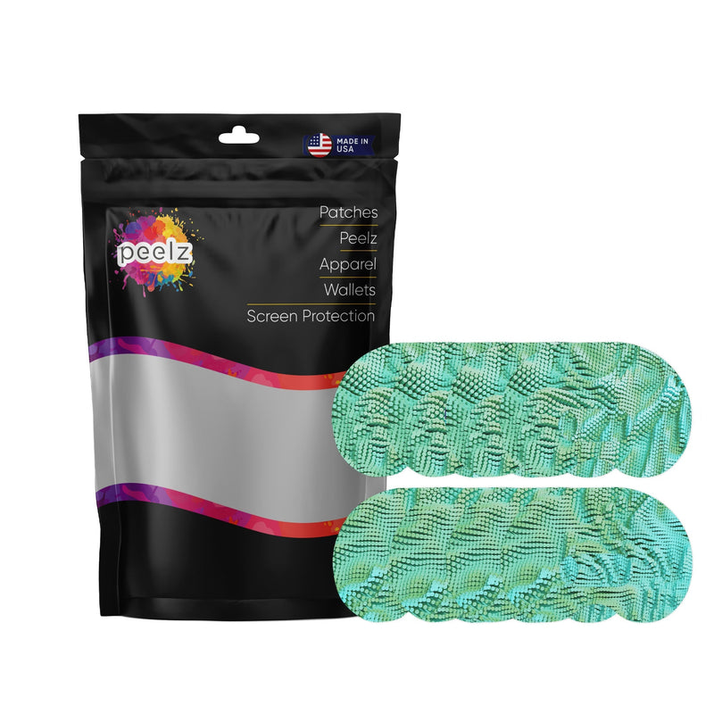 Peelz Aqua Ripple Medtronic Guardian Connect Patch Tape - Pump Peelz Patch Medical Tape