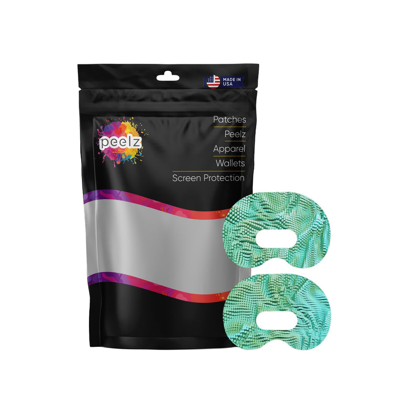 Peelz Aqua Ripple Medtronic Guardian Connect Patch Tape - Pump Peelz Patch Medical Tape