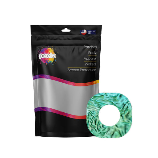 Peelz Aqua Ripple Dexcom G7 and Stelo Patch Tape - Pump Peelz Patch Medical Tape