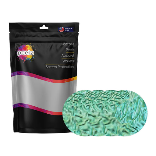 Peelz Aqua Ripple Patch  Tape Designed for the FreeStyle Libre 2 Patch Medical Tape