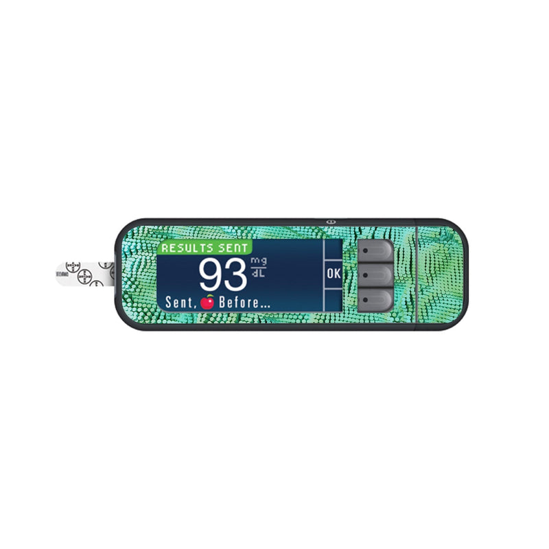 Peelz Aqua Ripple Sticker for Bayer Contour Next Glucometer Peelz/Stickers