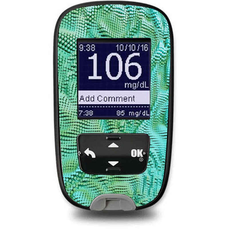 Peelz Aqua Ripple Sticker for the Accu-Chek Guide Glucometer Peelz/Stickers