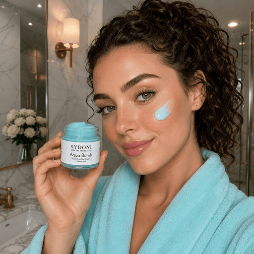 Sydoni Skincare and Beauty SYDONI AQUA BOMB HYDRATING GEL CREAM – Deep Hydration for Plump, Radiant Skin 1.7 fl. oz. Moisturizer