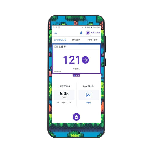 Peelz Arcade Sticker for Omnipod® 5 Controller – Pump Peelz Peelz/Stickers