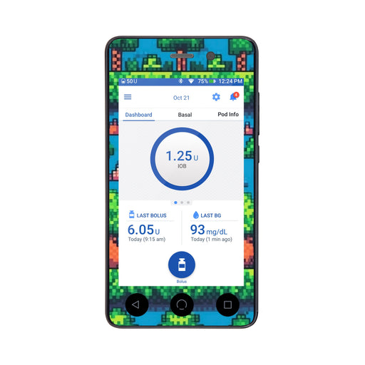 Peelz Arcade Sticker for Omnipod DASH® PDM – Pump Peelz Peelz/Stickers