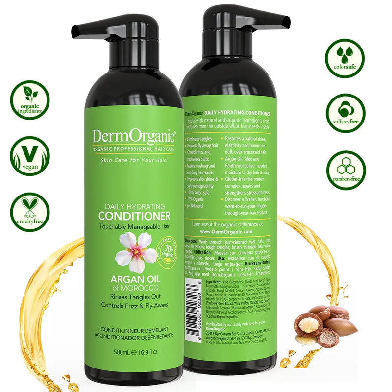 DermOrganic Official Shop Dermorganic Daily Hydrating Conditioner 16.9 Oz Hydrating Conditioner