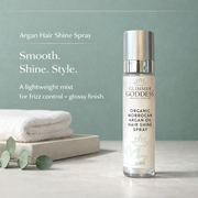 Glimmer Goddess® Organic Skin Care Organic Hair Shine Spray – Frizz Control & Hydrating Hair Growth