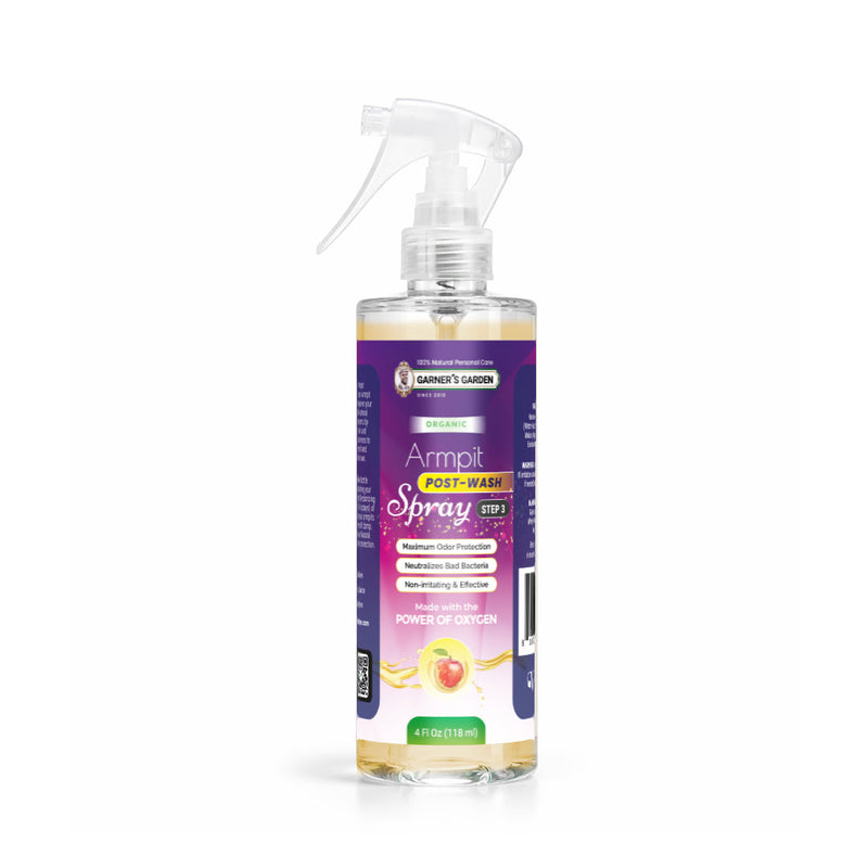 Garner's Garden Armpit Post Wash Spray | Organic Armpit Wash White Smoke Armpit Post Wash Spray 4oz