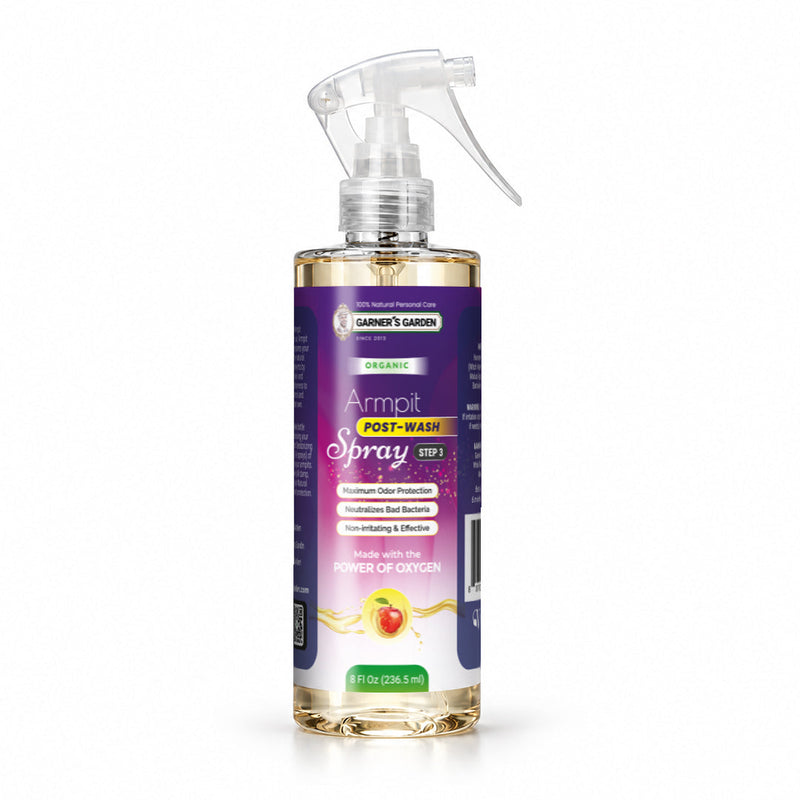 Garner's Garden Armpit Post Wash Spray | Organic Armpit Wash White Smoke Armpit Post Wash Spray 8oz