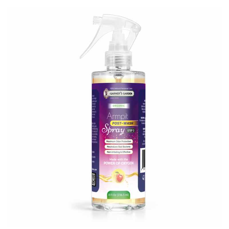 Garner's Garden Armpit Post Wash Spray | Organic Armpit Wash White Smoke Armpit Post Wash Spray 8oz