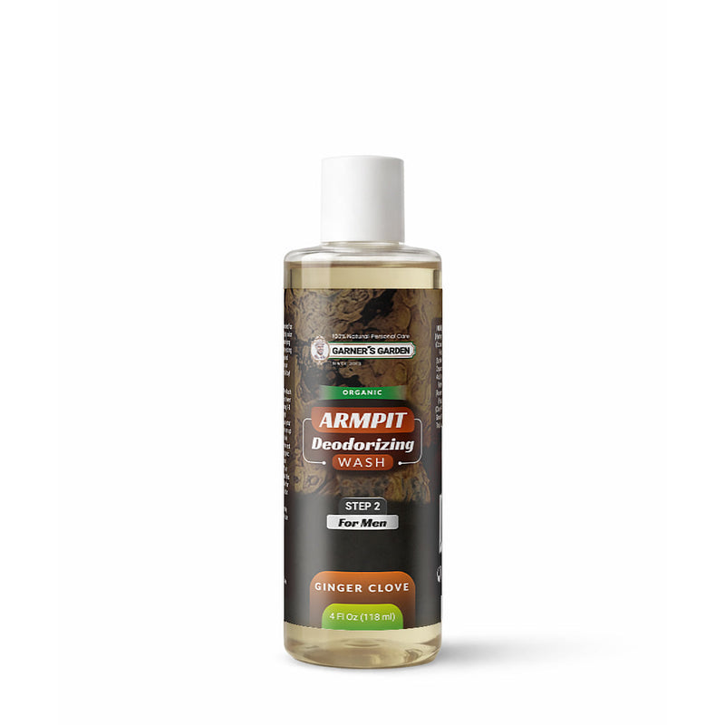 Garner's Garden Armpit Deodorizing Foaming Wash | Organic | Oxygenated Armpit Wash White Smoke Men's Foaming Armpit Wash Ginger Clove / 4oz Refill (no foamer)