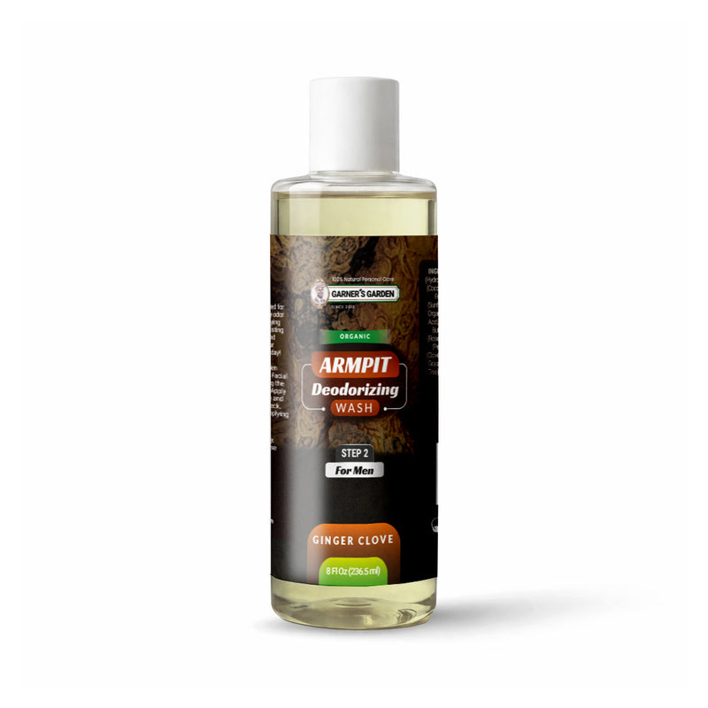 Garner's Garden Armpit Deodorizing Foaming Wash | Organic | Oxygenated Armpit Wash White Smoke Men's Foaming Armpit Wash Ginger Clove / 8oz Refill (no foamer)