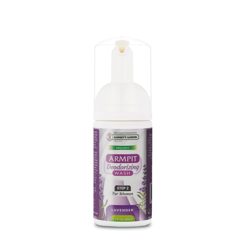 Garner's Garden Armpit Deodorizing Foaming Wash | Organic | Oxygenated Armpit Wash White Smoke Women's Foaming Armpit Wash Lavender / 1.7oz Foamer (travel)